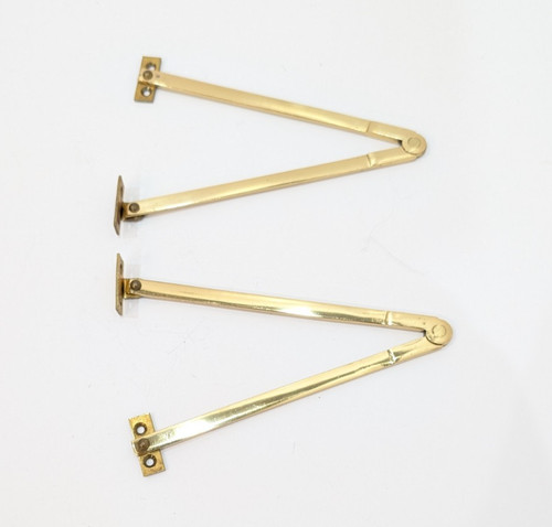 Vintage brass stay hinges - vintage,