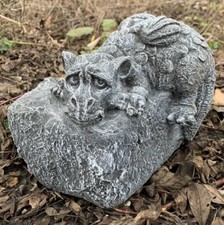 STONE GARDEN DRAGON ON A ROCK