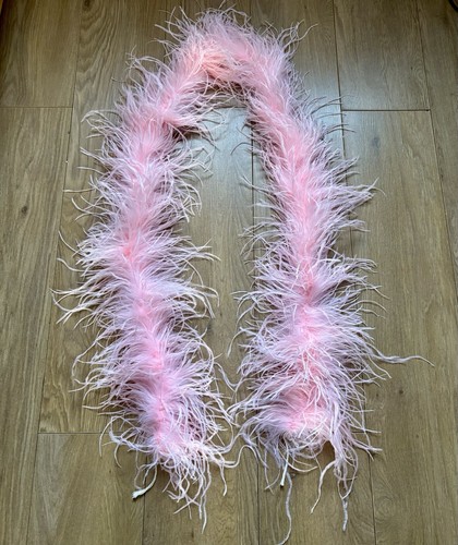 Light pink ostrich feather - feather, boa