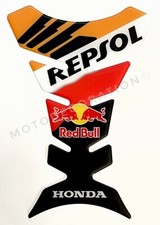 HONDA REPSOL RED B TANKPAD HONDA REPSOL FUEL TANK PROTECTOR 3D Decal