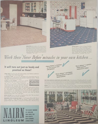 1941 nairn linoleum - nairn, flooring