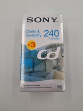SONY CD 240 BLANK 4 HOUR VHS
