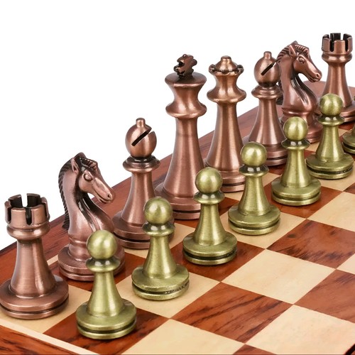 Elegant retro metal - metal, chess