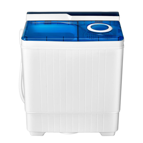 Blue white twin - twin, portable