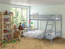 Pine Wooden Surrey Triple Bunk Bed Single 3ft Double Twin Sleeper | Mattress Opt
