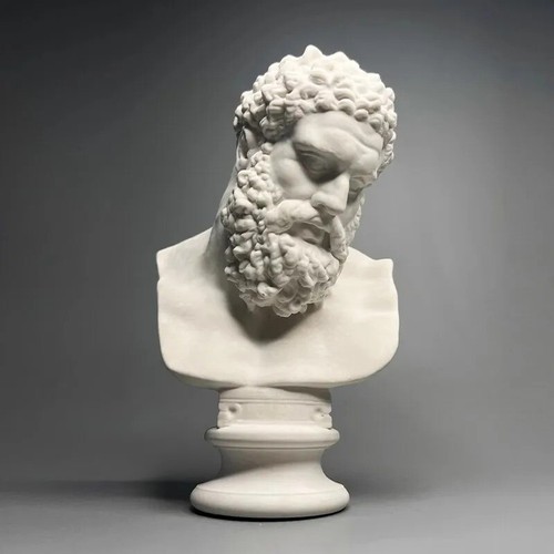 Handcrafted hercules head bust - handcrafted,