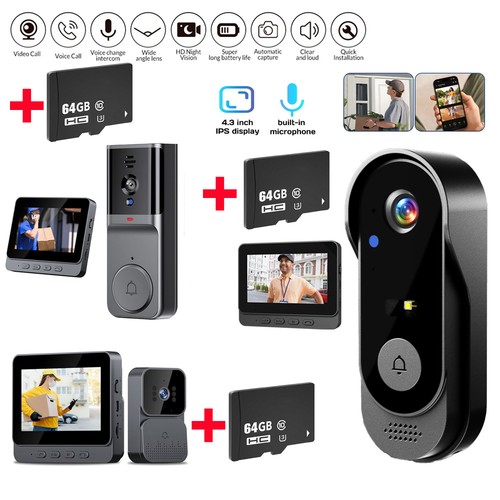 Wireless video doorbell - wireless,