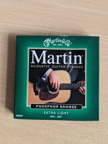 Martin acoustic guitar - guitar, strings