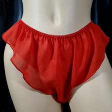 80's Vintage Thong Panty RED