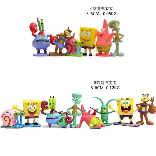 6pcs spongebob squarepant - 6pcs,