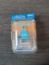 Wide-Neck Bottle Teat - Clear (Pack of 2)Dr Brown’s Options+ Level 2