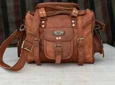 Donna Aspetto Vintage Pelle Tote Spalla Borsa Handmade Borsetta Originale Bovina