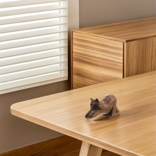 Wooden Cat Figurines Sculpture