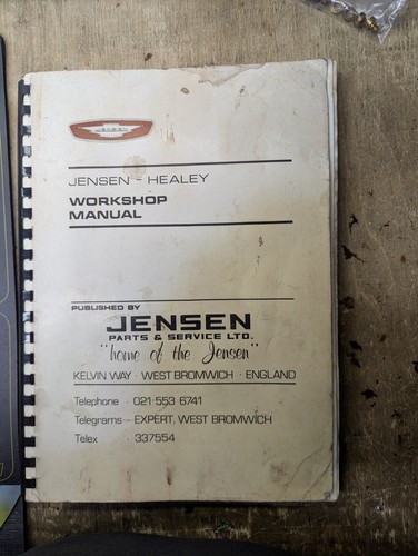 Jensen healey workshop manual - healey,