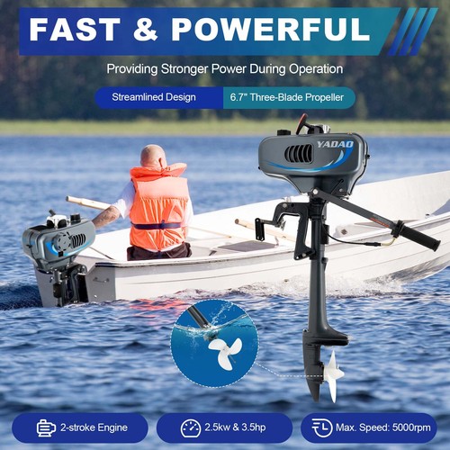 Stroke 5hp outboard motor - 2,