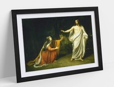 ALEXANDER IVANOV, CHRIST AND MARY MAGDALENE-FRAMED WALL ART POSTER PRINT 4 SIZES