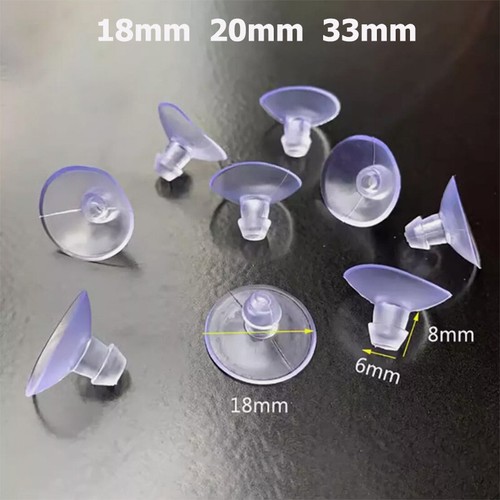 Clear rubber suction - clear, /
