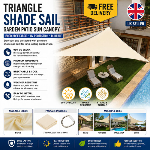 Triangle shade sail garden - triangle,