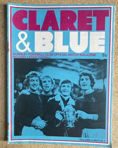 Burnley football programmes - burnley,