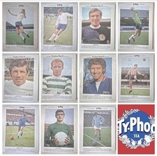 Typhoon Tea Large International Football Stars 1969 Cards A4 Preminum Colin Bell