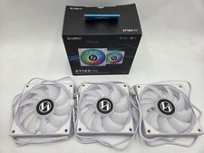 Lian Li ST120-3W 120mm ARGB Triple Fan Kit – White – No Hub Included