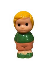 Vintage Bluebird Big Yellow Teapot Boy Figure