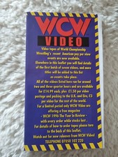 WCW Home Video VHS Pamphlet