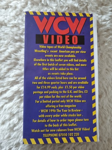 Wcw home video vhs - wcw,