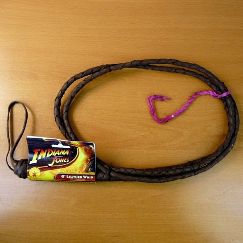 Indiana jones leather whip - 6',