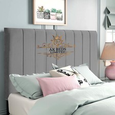 Plush Velvet Headboard Portland 9 Panel 20" 24" 30" Height - All Sizes & Colours