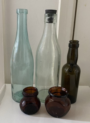 Vintage glass bottles - vintage, 2