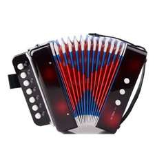 Kids Accordion Toy Accordian Mini Musical Instruments 10 Keys Button Gifts UK