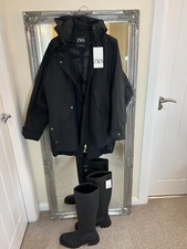 Zara Oversized Parka - Black