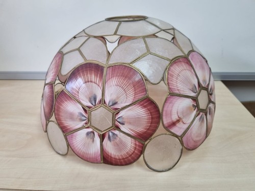 Capiz shell lampshade vintage - lampshade,