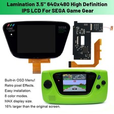 Drop in SEGA Game Gear 3.5 Inch Laminated IPS HD LCD Screen Kits W/Shell Housing