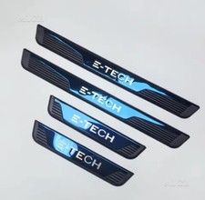 Renault E-Tech 2019-2024 ABS + Blue Stainless Steel Door Sill Protectors 4pcs