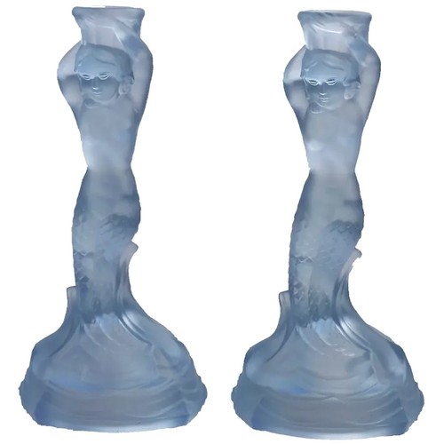 Pair art deco glass - pair, walther