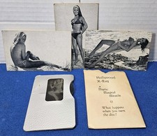 Vintage Hollywood X-Ray Girly Viewer & Postcards Bikini Models Lot Risque 