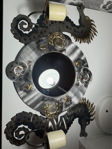 Handcrafted seahorse metal - handcrafted,