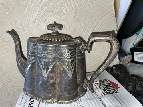 Silver plated ornate engraved - silver,