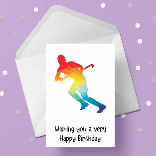 Hockey birthday card - card,
