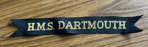 Royal navy cap tally hms - royal,