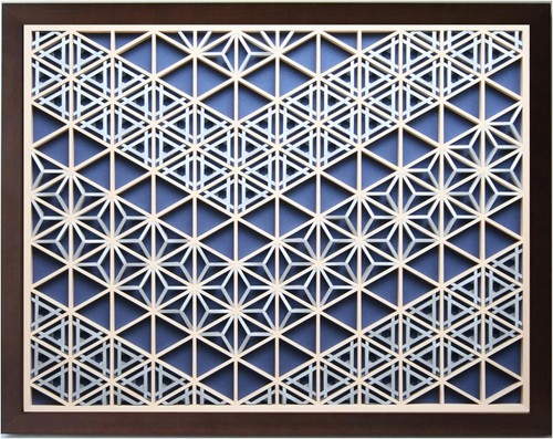 Japanese kumiko art panel - japanese,