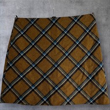 Hobbs mustard & blue diagonal