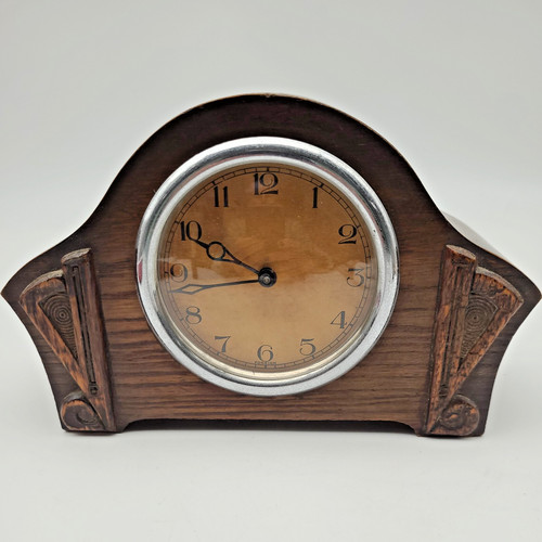 Art deco wooden oak - wooden, mantel
