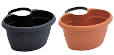 Balcony Boxes Window Box Flowerpot Plant Box Anthracite/Terracotta Dtry
