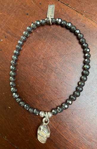 Chlobo hematite silver - hematite, skull