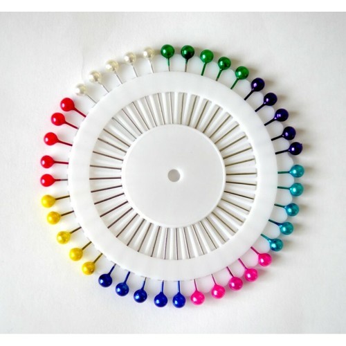Pearl head pins upholstery - head,
