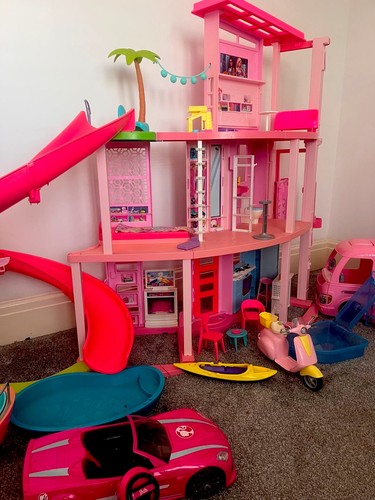 Barbie dream house with - barbie, camper