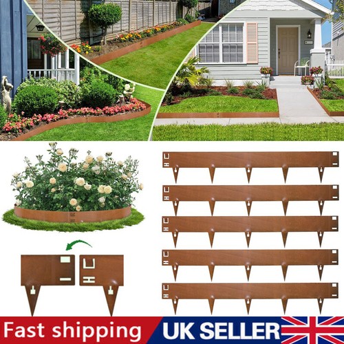 Corten steel lawn edging - corten,
